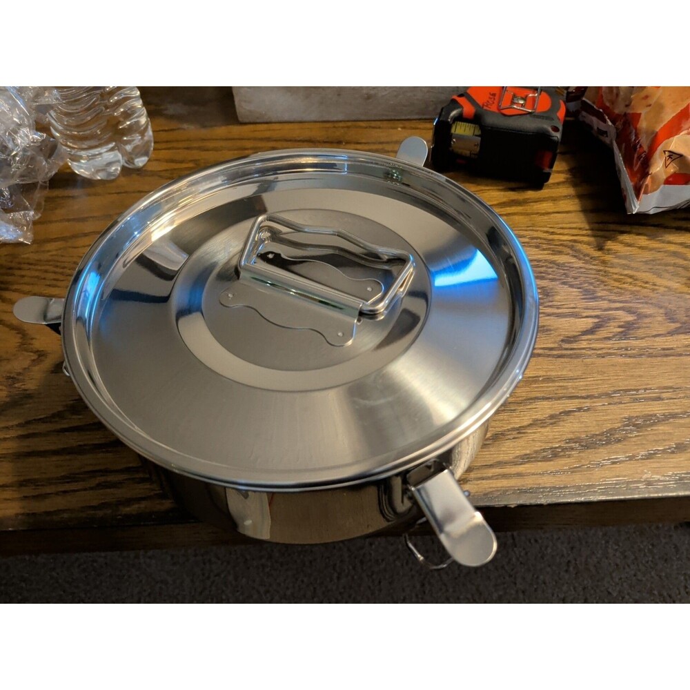 Stainless Steel Flan Pans 1.5QT Capacity Flan Mold with Lid Set Of 3 &2 Spatulas